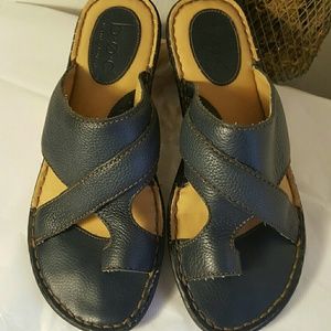 Born dark blue sandals